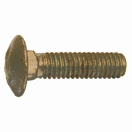 Midwest Fastener Carriage Bolt, Square Neck, 18 (Coarse), 1-1/4 in L, Steel, Hot Dipped Galvanized, 20 PK 35203